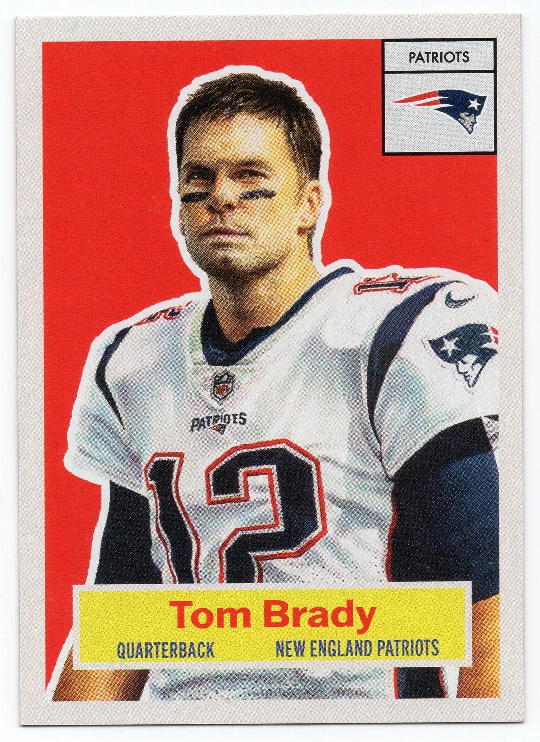 2026 Topps Living Tom Brady #1 Variation Short Print New England Patriots Football Card