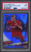 2019 Finest UEFA Champions League Refractor Erling Haaland #91 PSA 9