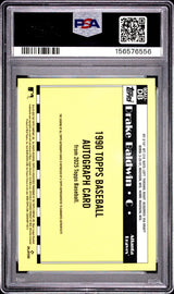 2025 Topps Update 1990 Topps Baseball Autographs Green Drake Baldwin #DB /99 PSA 9