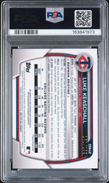 2023 Bowman Chrome Draft Sapphire Autographs Luke Keaschall #CDALK /199 PSA 10