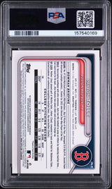 2024 Bowman Chrome Draft Autographs Black Refractors Payton Tolle #CPAPT /10 PSA 8