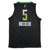 Autographed/Signed Paige Bueckers Dallas Wings Black Rebel Edition Basketball Jersey PSA/DNA COA