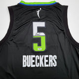 Autographed/Signed Paige Bueckers Dallas Wings Black Rebel Edition Basketball Jersey PSA/DNA COA