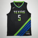 Autographed/Signed Paige Bueckers Dallas Wings Black Rebel Edition Basketball Jersey PSA/DNA COA