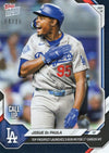 2026 Topps Now Josue De Paula #668 Black Foil /10 Top Prospect Launches 3 Run HR for 1st Career Hit Los Angeles Dodgers Rookie RC Baseball Card