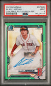 2021 Bowman Chrome Prospect Autographs #CPABJ Blaze Jordan Chr.Pros.Auto-Green Ref. PSA 9 #/250