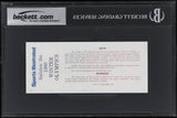 1980 Miracle On Ice USA Hockey (20) Signed Norway Game Ticket Feb16 BAS Auto 10