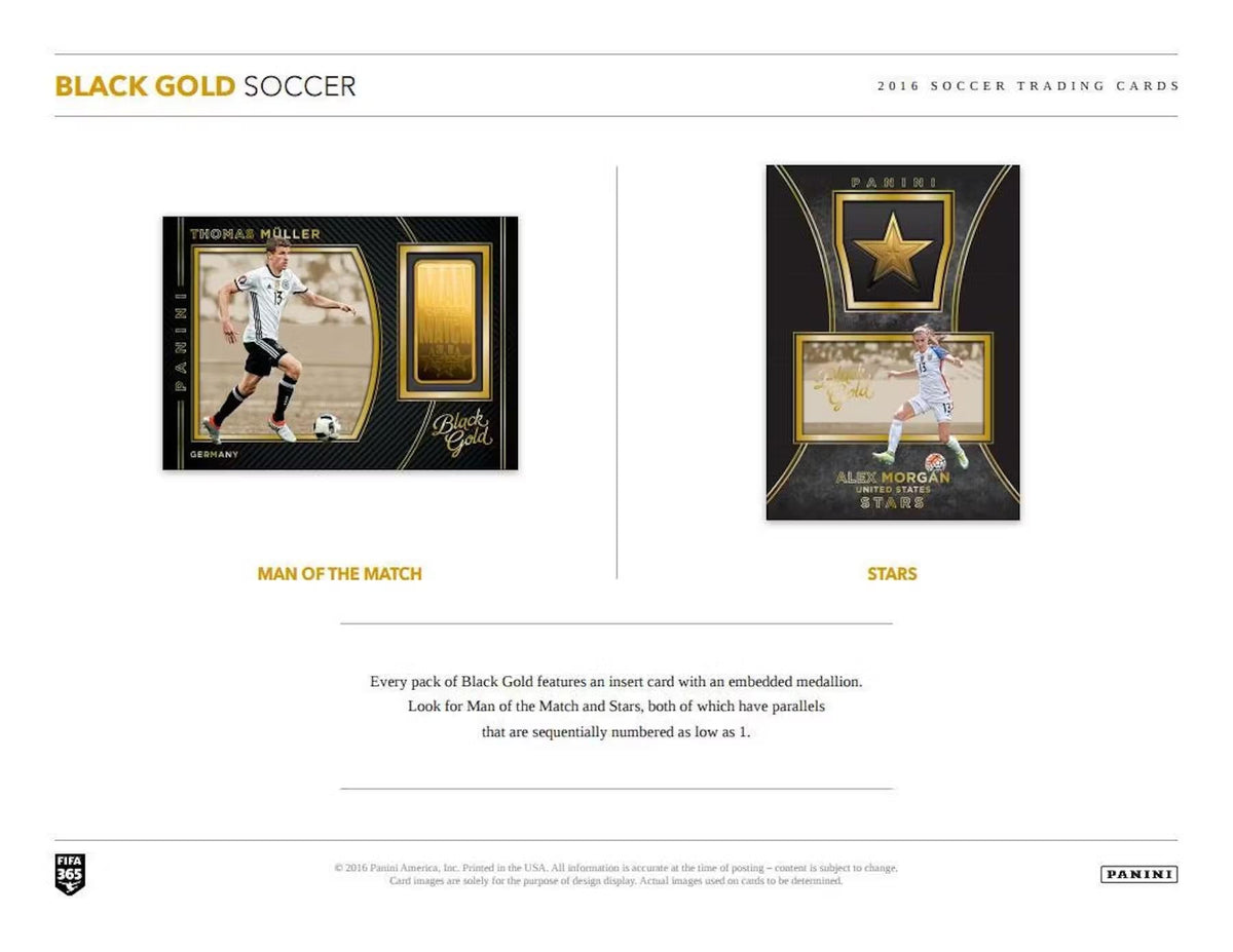 2016-17 Panini Black Gold Soccer Hobby Box