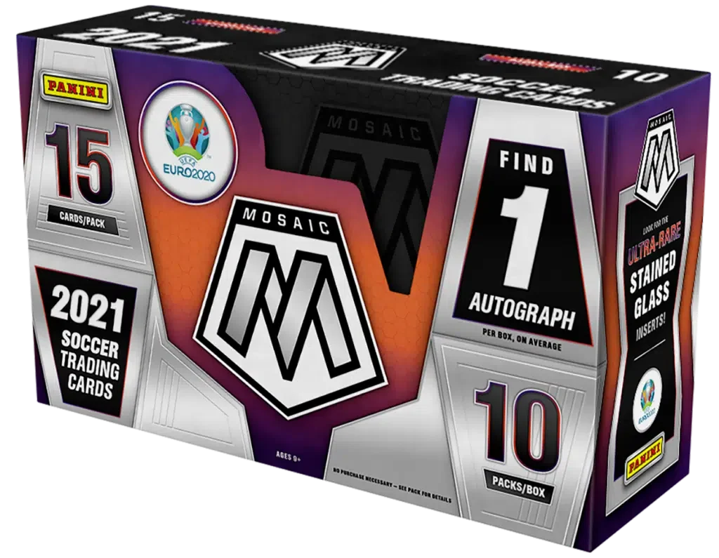 2020-21 Panini Mosaic Uefa Euro Soccer Hobby Box