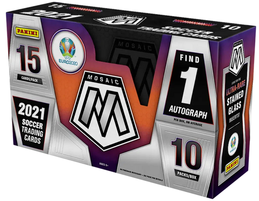 2020-21 Panini Mosaic Uefa Euro Soccer Hobby Box