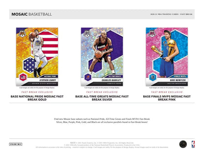 2020-21 Panini Mosaic Basketball Fast Break Box