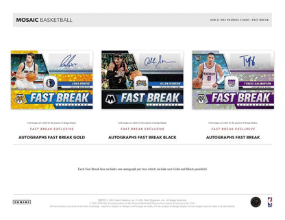 2020-21 Panini Mosaic Basketball Fast Break Box