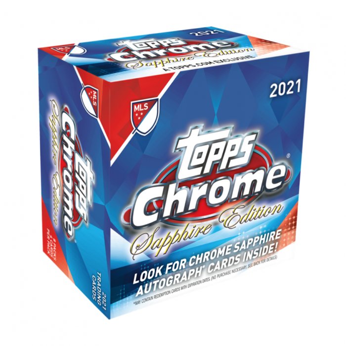 2021 Topps Mls Chrome Soccer Sapphire Edition Box