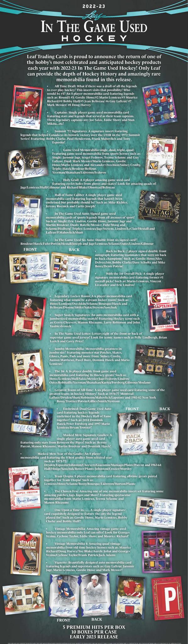2022-23 Leaf In The Game Used Hockey Hobby Box