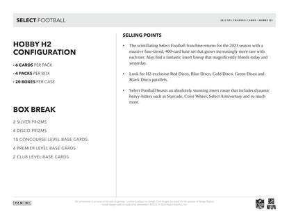 Panini - 2023 Select American Football (NFL) - Hybrid H2 Box