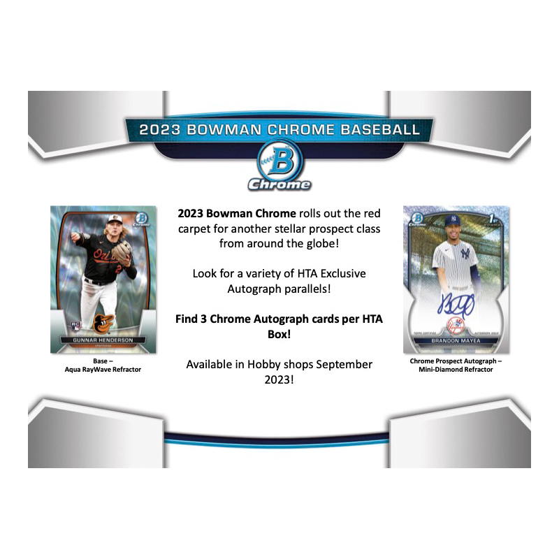 2023 Bowman Chrome Baseball Hta Jumbo Box