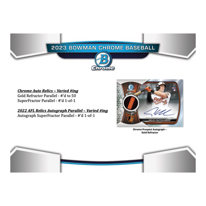 2023 Bowman Chrome Baseball Hta Jumbo Box