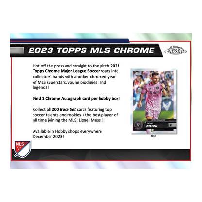 2023 Topps Chrome Mls Soccer Hobby Box