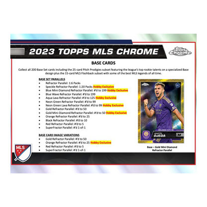 2023 Topps Chrome Mls Soccer Hobby Box