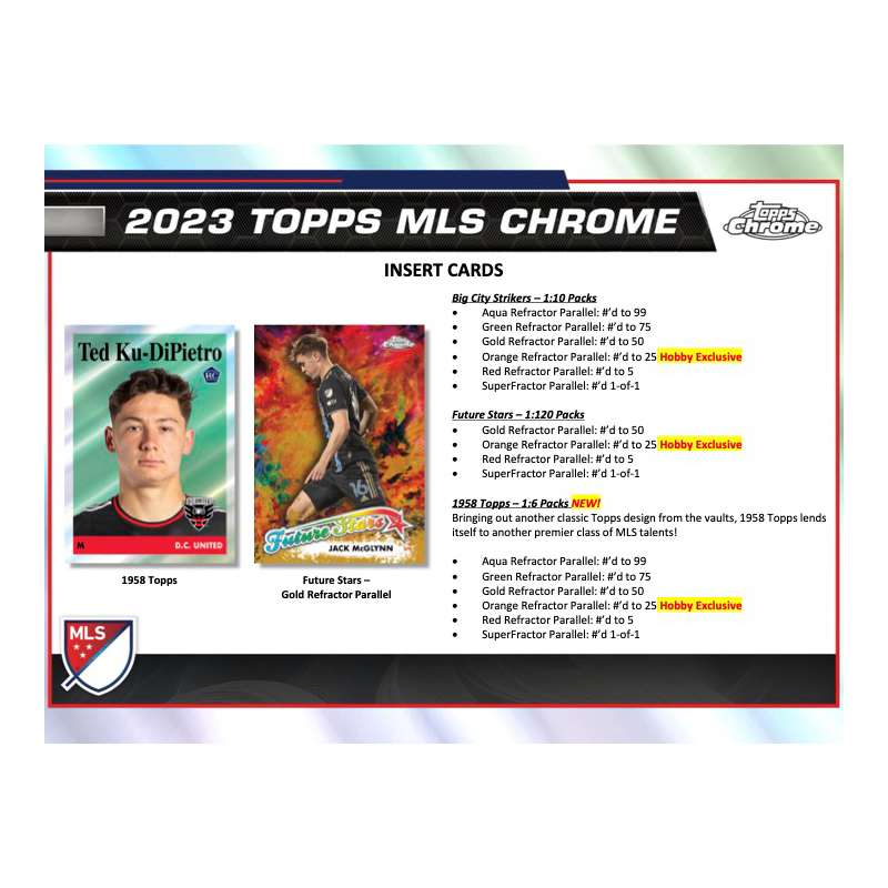2023 Topps Chrome Mls Soccer Hobby Box