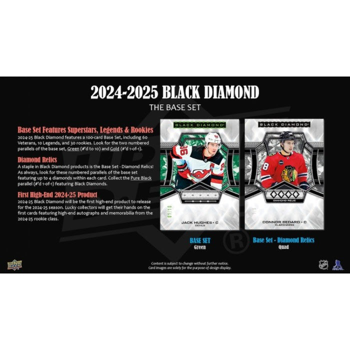 2024-25 Upper Deck Black Diamond Hockey Hobby Box