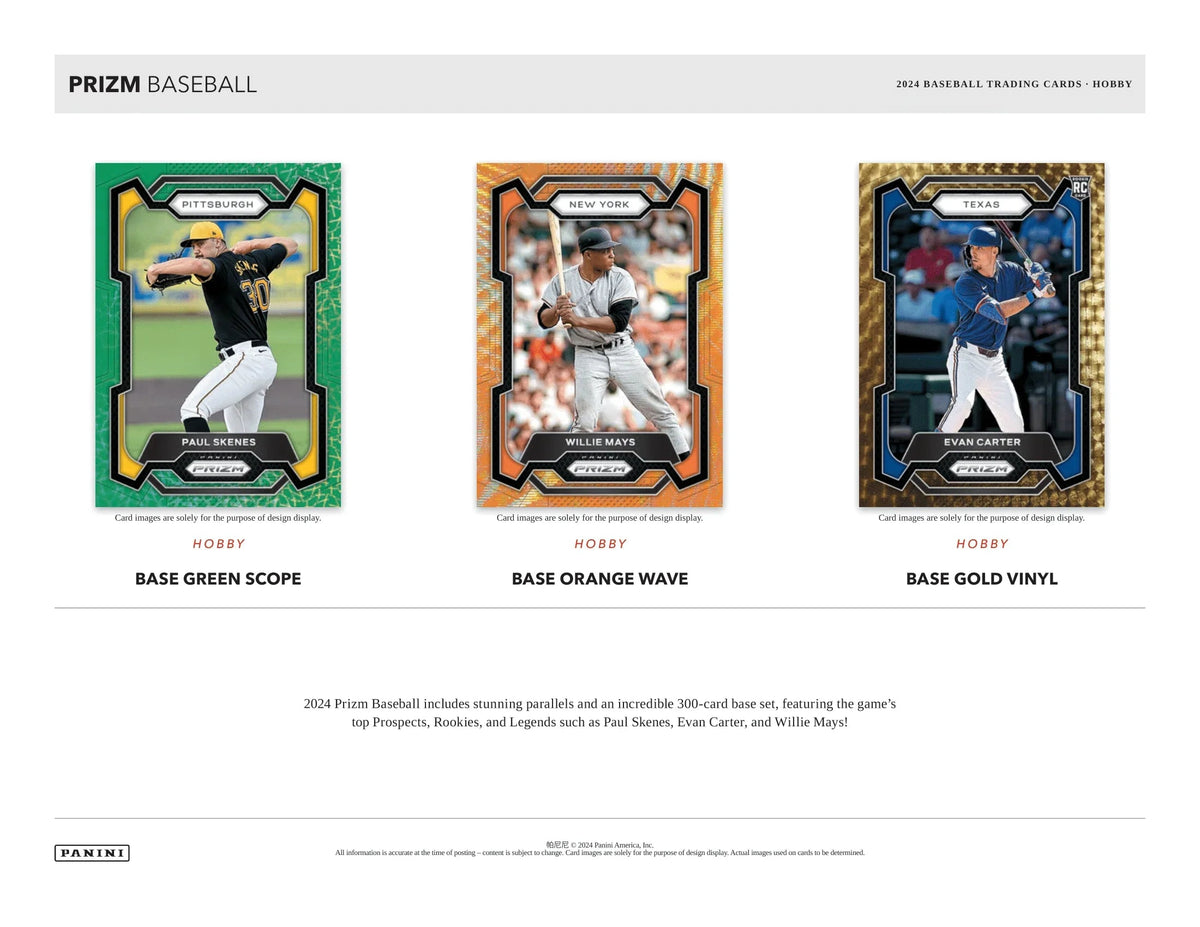 Panini - 2024 Prizm Baseball (MLB) - Hobby Box