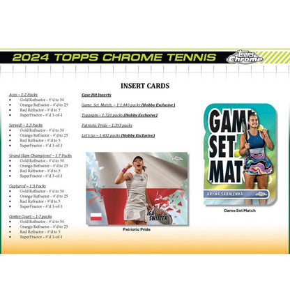 2024 Topps Chrome Tennis Breakers Delight Hobby Box