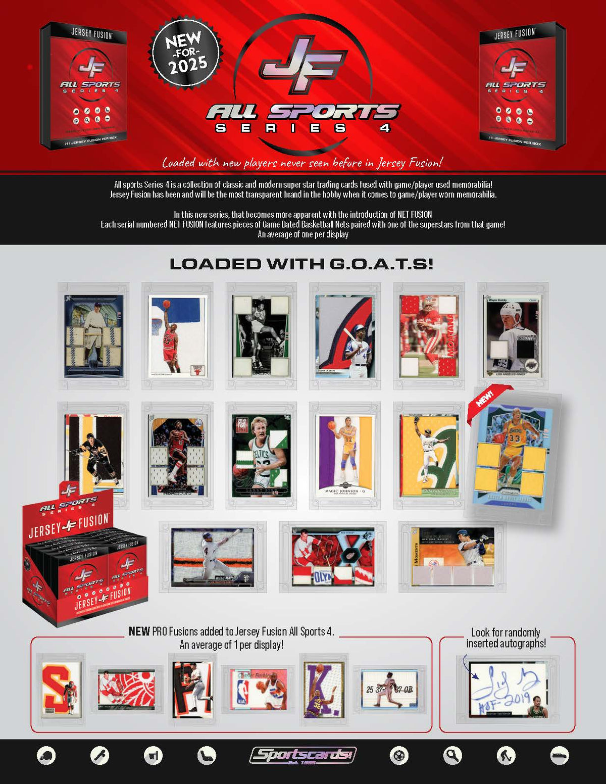 2025 Jersey Fusion All Sports Series 4 10-Box Display