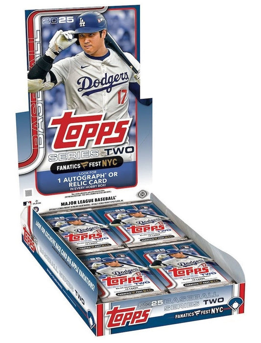 2025 Topps Series 2 Fanatics Fest Nyc Exclusive Baseball Hobby Box