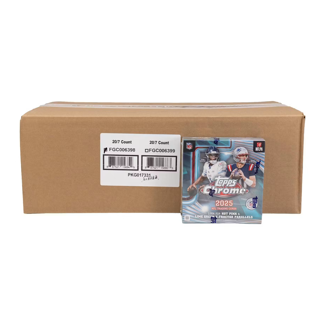 2025 Topps Chrome Football Mega 20-Box Case