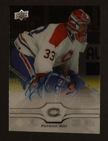 2020 Upper Deck Clear Cut Patrick Roy Auto #Cc-Pr