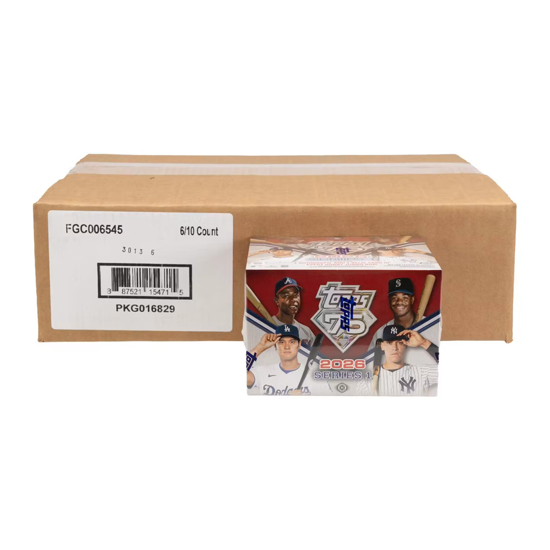 2026 Topps Series 1 Baseball Jumbo 6-Box Case