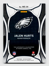2022 Panini Certified Jalen Hurts #MS-JH Mirror Signatures Auto Pink SSP /15
