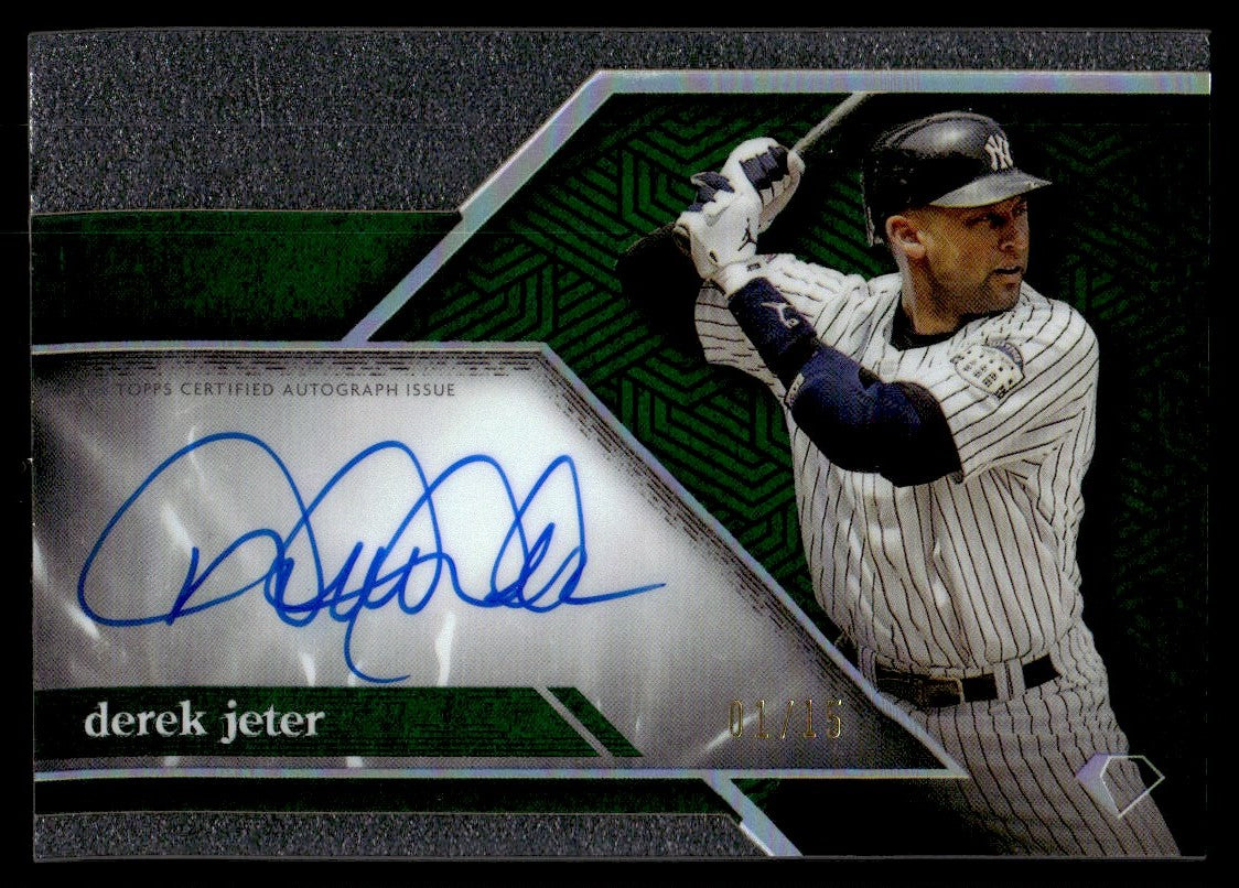 2024 Topps Diamond Icons Acc-Dj Derek Jeter Icons Chrome Autograph Card /15 New York Yankees