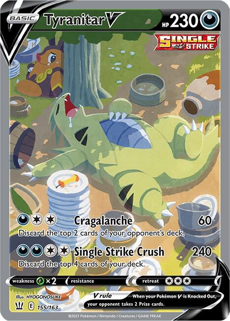 Tyranitar V (Alternate Full Art) - Swsh05: Battle Styles (Swsh05)