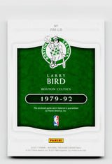 2016-17 Panini National Treasures Larry Bird Game-Used Jersey Patch #RM-LB /15 SSP