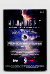 2025 Topps Midnight Cooper Flagg #RJA-CF Rookie Player-Worn Jersey Auto RC