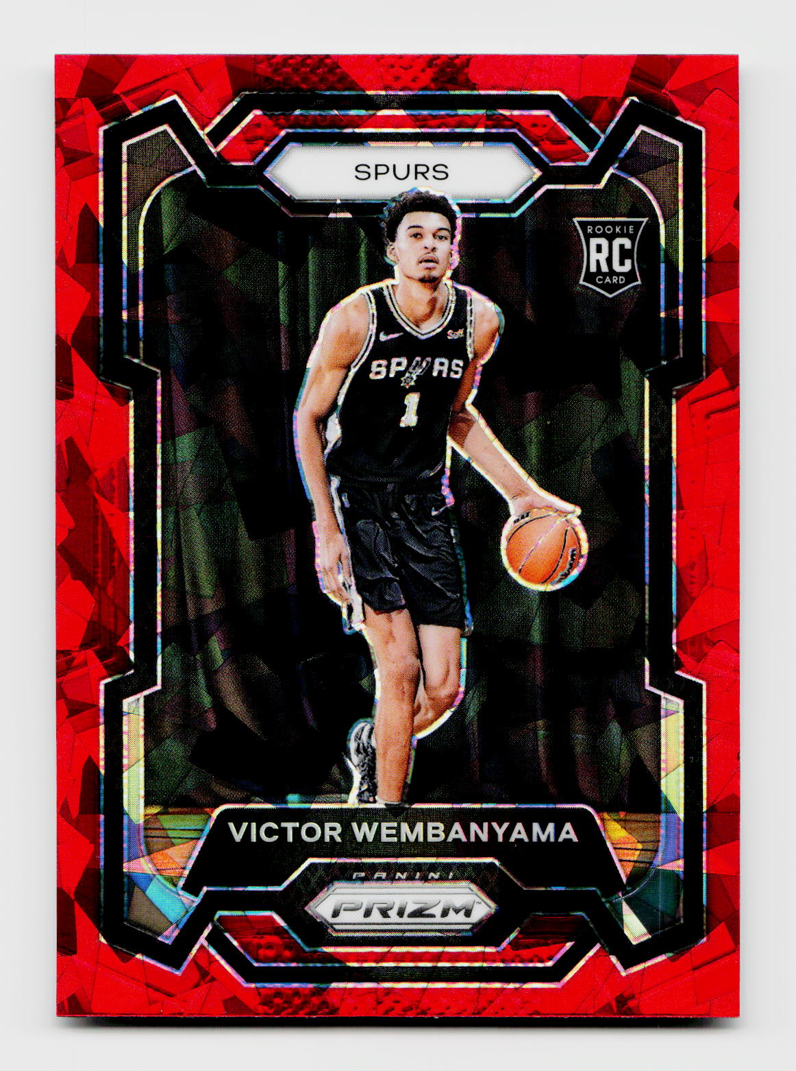 2023 Panini Prizm Victor Wembanyama #136 Rookie RC Red Ice