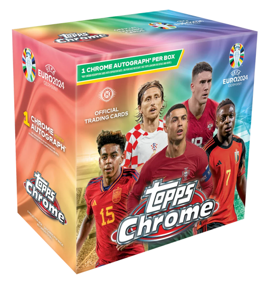 Topps - 2023/24 Chrome Uefa Euro Football (Soccer) - Hobby Box