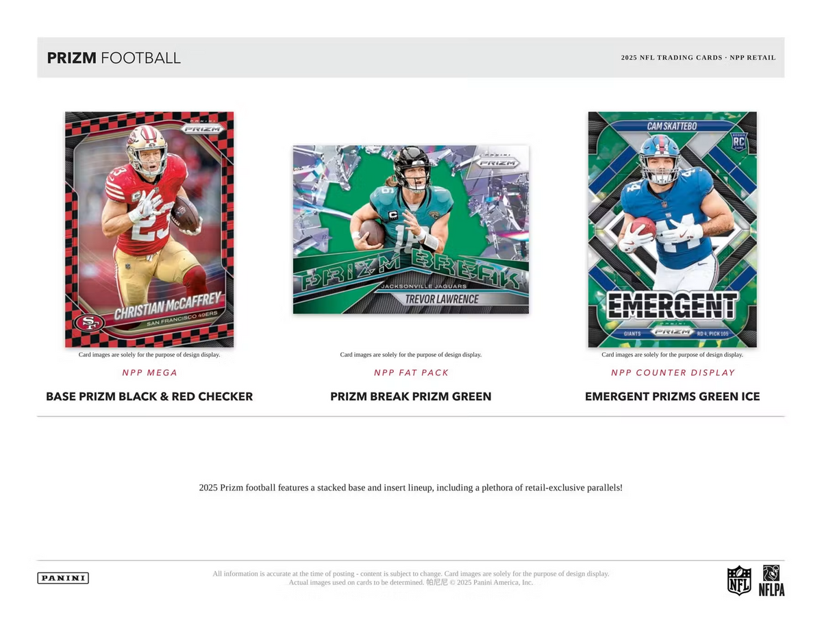 Panini - 2025 Prizm American Football (NFL) - Fat Pack Box