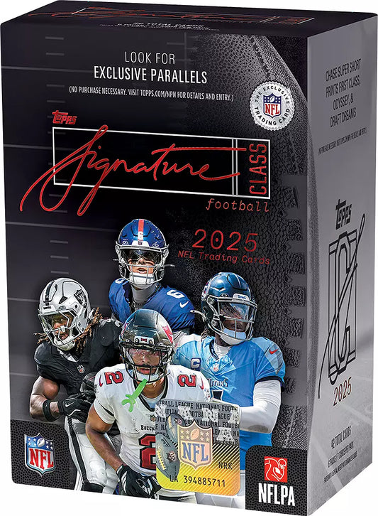 2025 Topps Signature Class NFL Blaster Box 40 Box Case