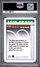 2003 NFLPA STAY COOL IN SCHOOL : TOM BRADY PSA 10