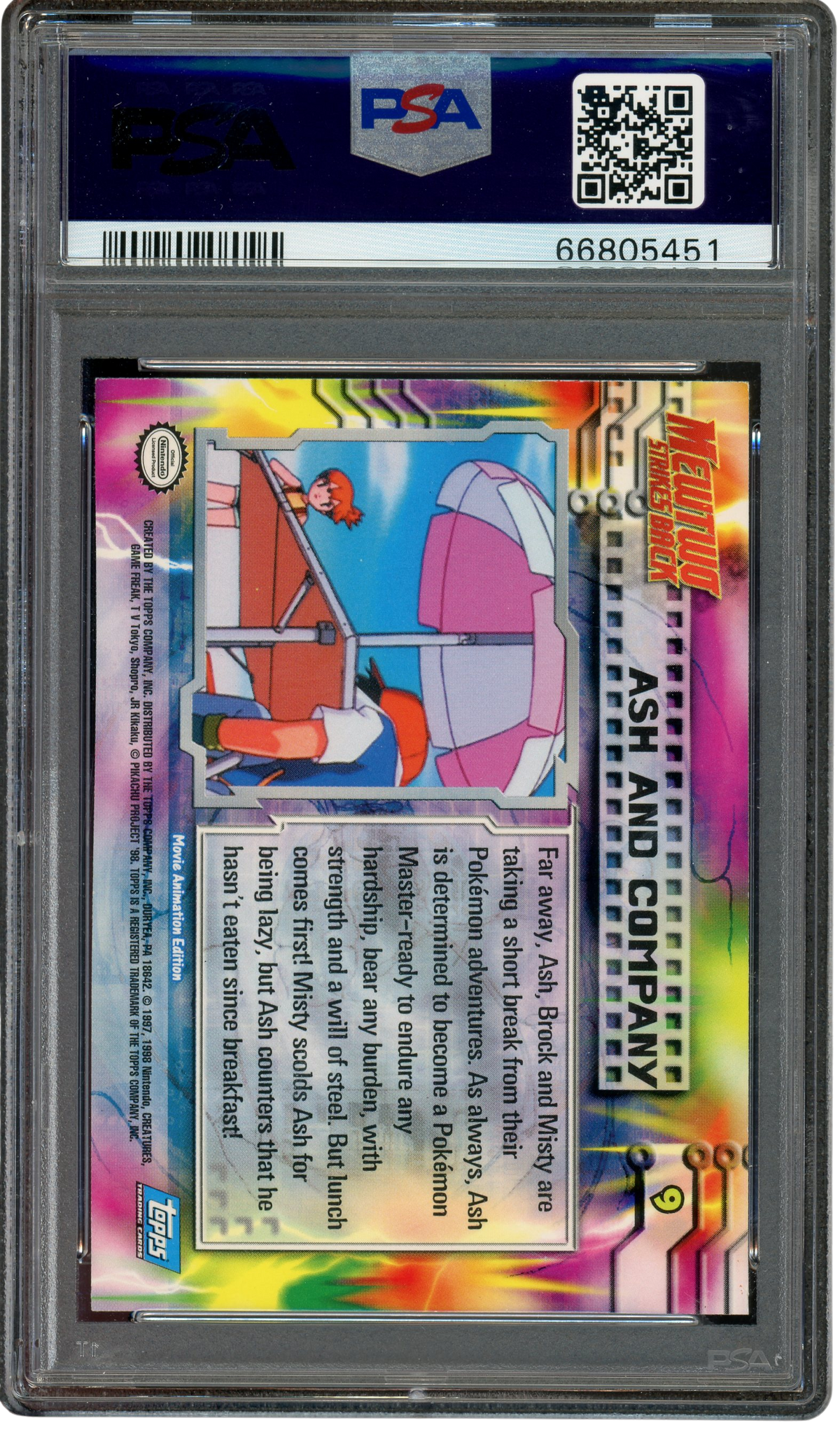 PSA 10 Ash And Company 1999 Topps Movie Edition