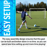 Franklin Sports Official Size Aluminum Futsal Goal - 9'10" x 6'7"