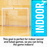 Franklin Sports Official Size Aluminum Futsal Goal - 9'10" x 6'7"