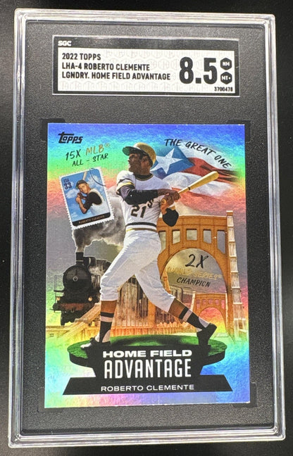 2022 Topps Roberto Clemente Legendary Home Field Advantage Ssp Sgc 8.5