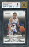 2009 Panini Prestige Draft Picks Light Blue Autograph Stephen Curry #230 /100 BGS 9