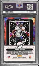 2022 Panini Donruss Optic Mythical M6 Jalen Hurts Black Pandora PSA 10