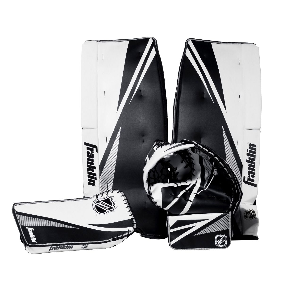 Franklin Sports Street Hockey Goalie Set - 28" Leg Pads with Gloves