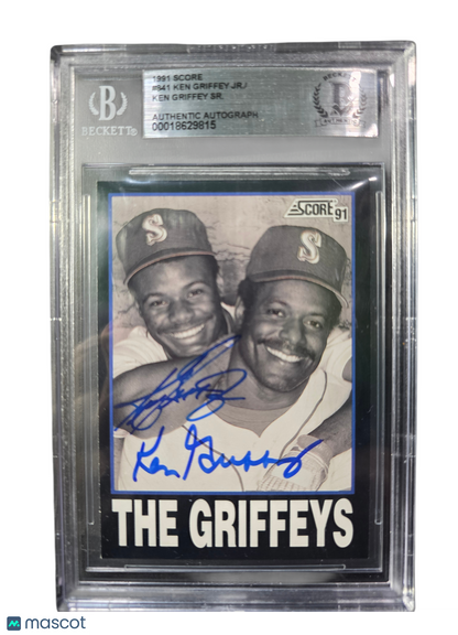 1991 Score Ken Griffey Sr. Ken Griffey Jr. #841 /Ken BGS Authentic